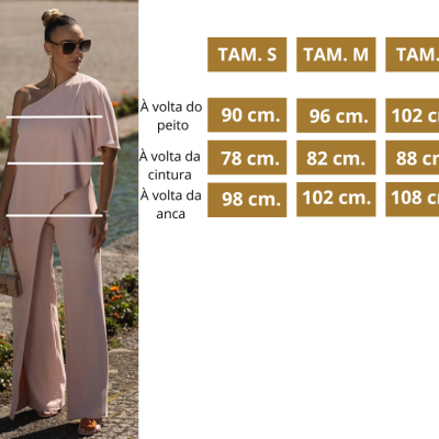 Macacão assimétrico rosa com folho Miss You