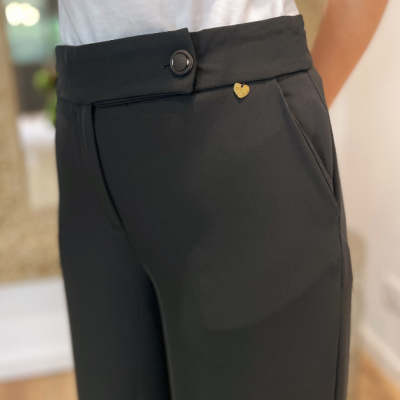 Calça feminina pantalona preta Miss You Calça feminina pantalona preta Miss You