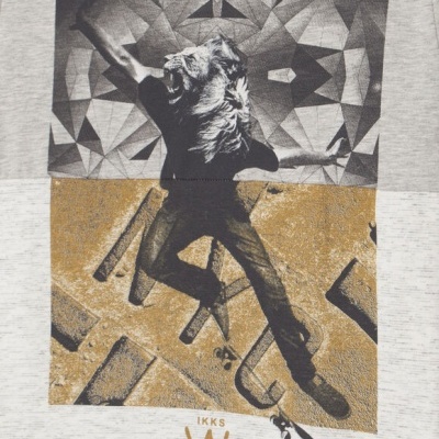 Camisola cinza manga comprida Ikks