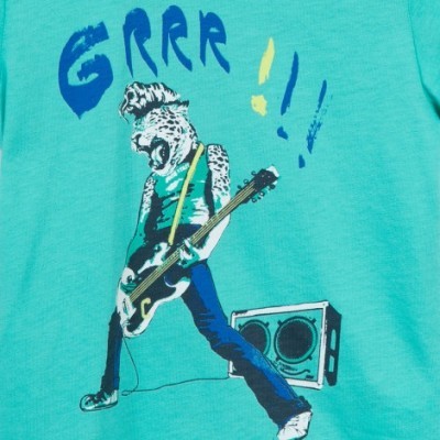 T-shirt azul menta Catimini