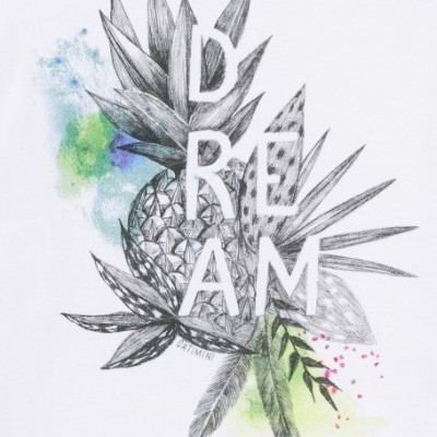 T-shirt branca Catimini