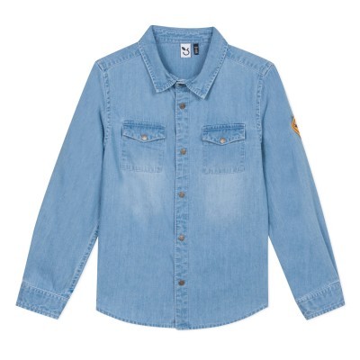 Camisa jeans infantil  3Pommes®️