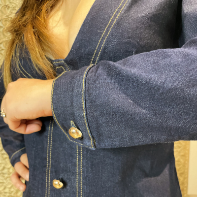 Vestido Mulher de ganga curto Miss You