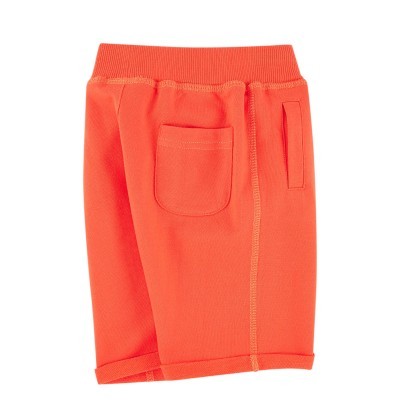 Calções laranja com bolso traseiro e lateral