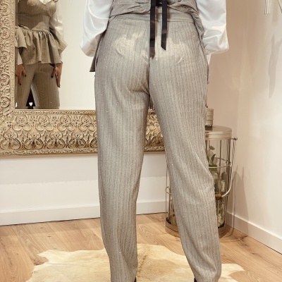 Calça cinza clássica Miss You