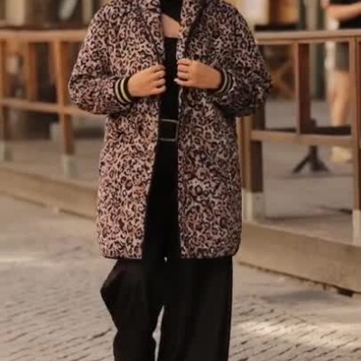 Casaco acolchoado Feminino Animal Print Miss You