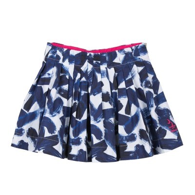 Saia azul com estampa Catimini