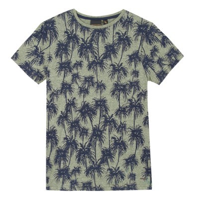 T-shirt estampa de palmeiras Beckaro
