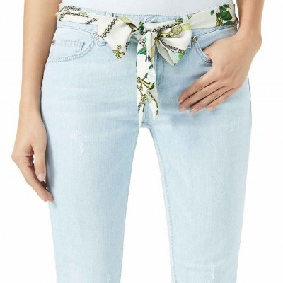 Calças claras com lenço Liu Jo