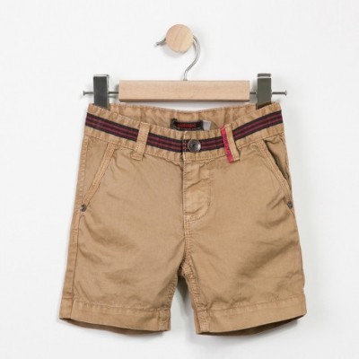 Calção camel com efeito de cinto Catimini