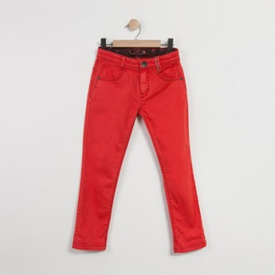 Calça skinny vermelha Catimini