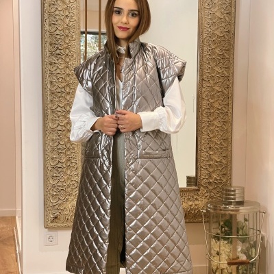 Colete mulher metalizado Miss You