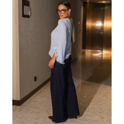 Calça Jeans Wide Leg Feminina Miss You - Cintura Alta, Elegante e Confortável