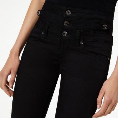 Calça preta cintura alta Liu Jo