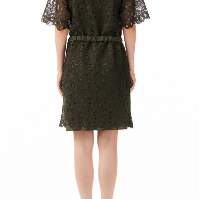Vestido mulher curto verde rendado Liu Jo Vestido mulher curto verde rendado Liu Jo