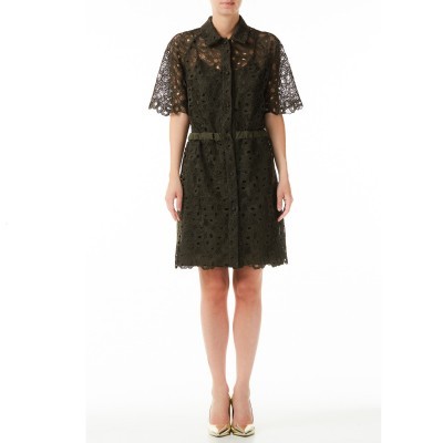Vestido mulher curto verde rendado Liu Jo Vestido mulher curto verde rendado Liu Jo