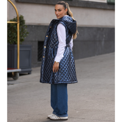 Colete Acolchoado Senhora Azul Miss You