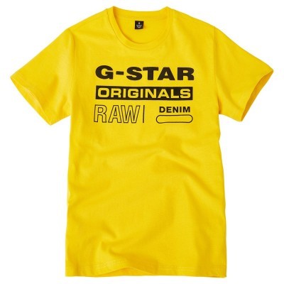 T-shirt amarela G-Star Raw