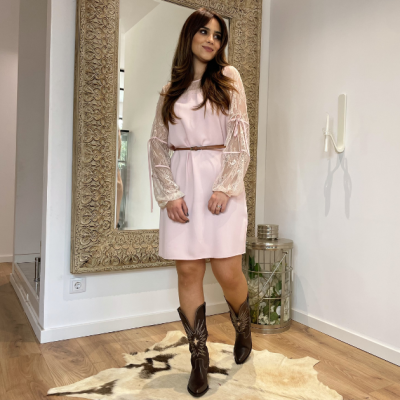 Vestido Mulher com manga em renda Liu Jo Vestido Mulher com manga em renda Liu Jo