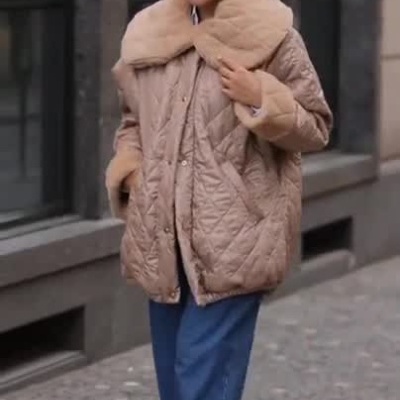 Kispo feminino oversize c/pelo bege Miss You