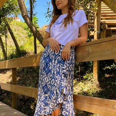 Miss You mulher t-shirt branca