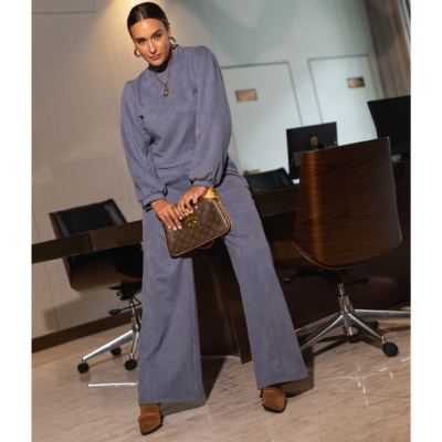 Conjunto Camisola e Calça azul Miss You