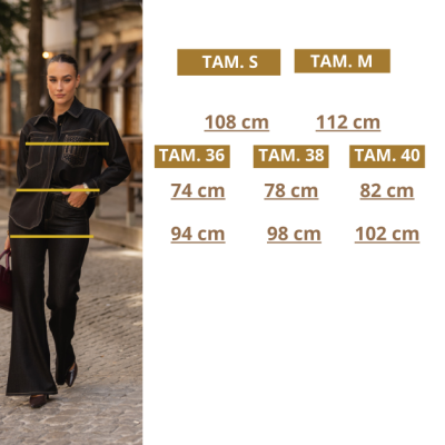 Camisa em ganga preta Miss You