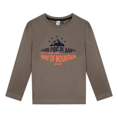 Camisola de algodão kaki 3Pommes