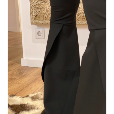 Calça preta cintura alta Roberta Biagi