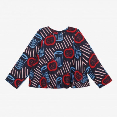 Blusa padrão retro Catimini