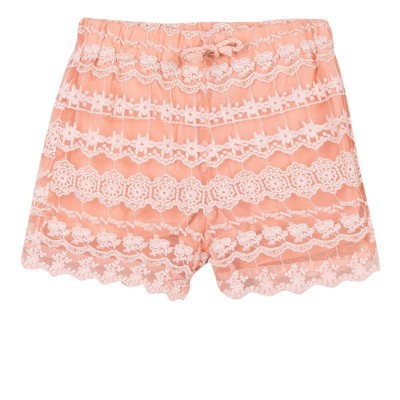 Calção coral rendado 3Pommes