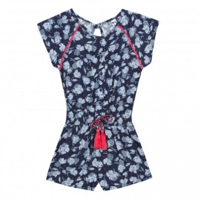 Macaquinho azul floreado 3Pommes