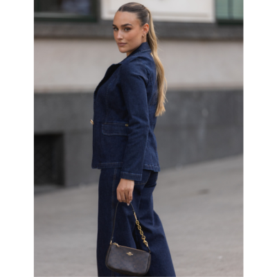 Blazer de Ganga Feminino Miss You Blazer de Ganga Feminino Miss You