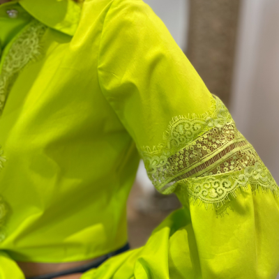 Camisa Mulher manga comprida verde Miss You