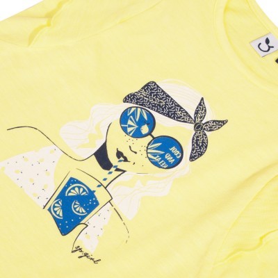 T-shirt amarela boneca 3Pommes