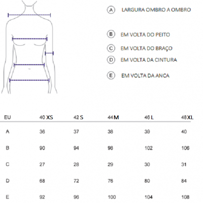 Calça larga azul Roberta Biagi