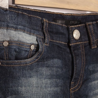 Calça de ganga lavagem escura Ikks