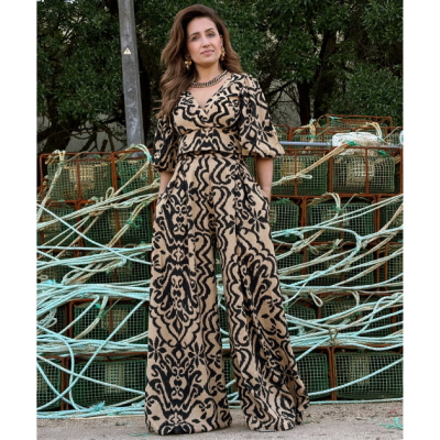 Calça larga pantalona feminina Miss You