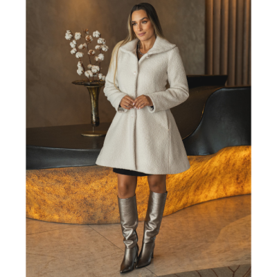 Casaco Branco Comprido Miss You