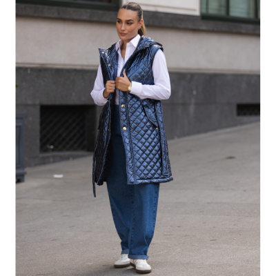 Colete Acolchoado Senhora Azul Miss You