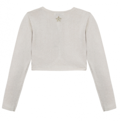 Casaco curto em malha bege 3Pommes