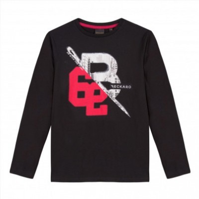 Camisola preta algodão Beckaro