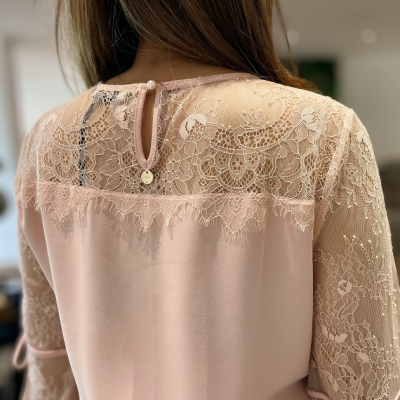 Vestido Mulher com manga em renda Liu Jo Vestido Mulher com manga em renda Liu Jo