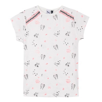 T-shirt branca com estampa 3Pommes