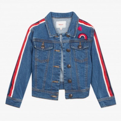 Casaca de ganga com listras nas mangas Catimini