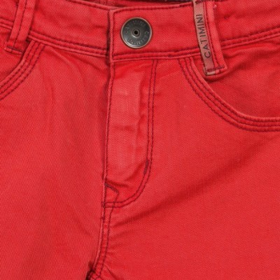 Calça skinny vermelha Catimini