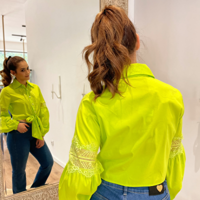 Camisa Mulher manga comprida verde Miss You