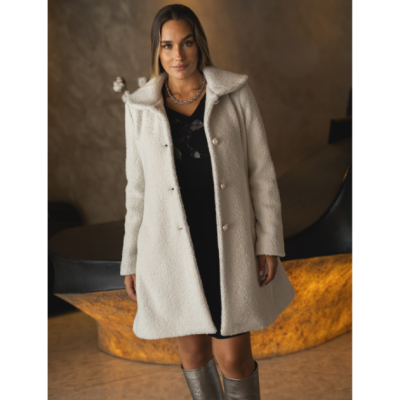 Casaco Branco Comprido Miss You