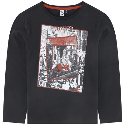 Camisola de algodão preta 3Pommes