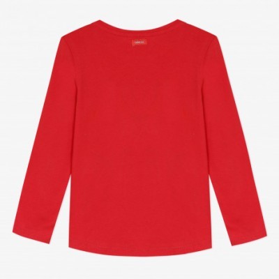 Camisola manga comprida vermelha Catimini